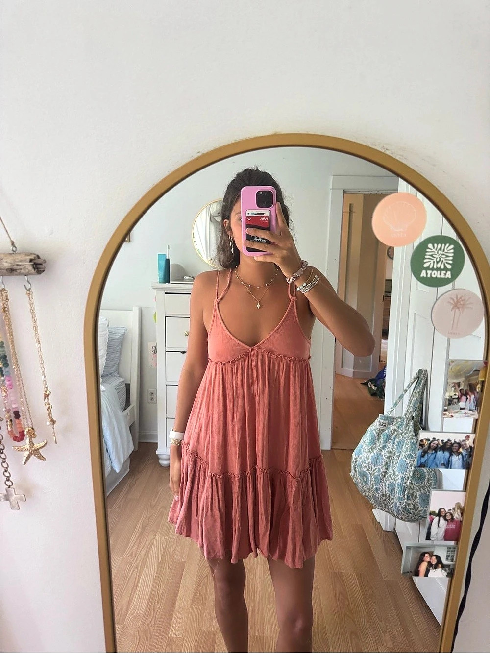 Target Slip Dress Pink/coral Mini